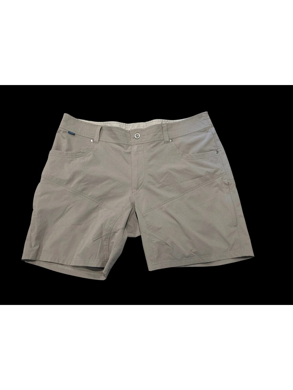 Kuhl 5230 SILENCR Kargo Cargo Shorts Outdoor Khaki Zip Pocket Men's Size 40